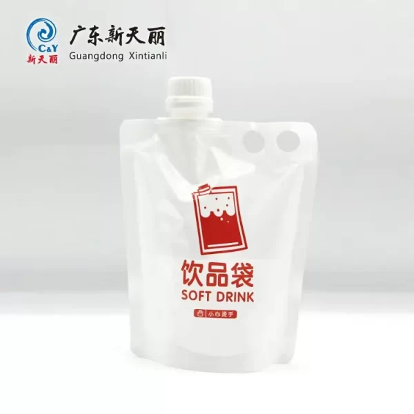 Mono-Material Custom Drink Pouches, Spout Liquid Pouch Bags-1