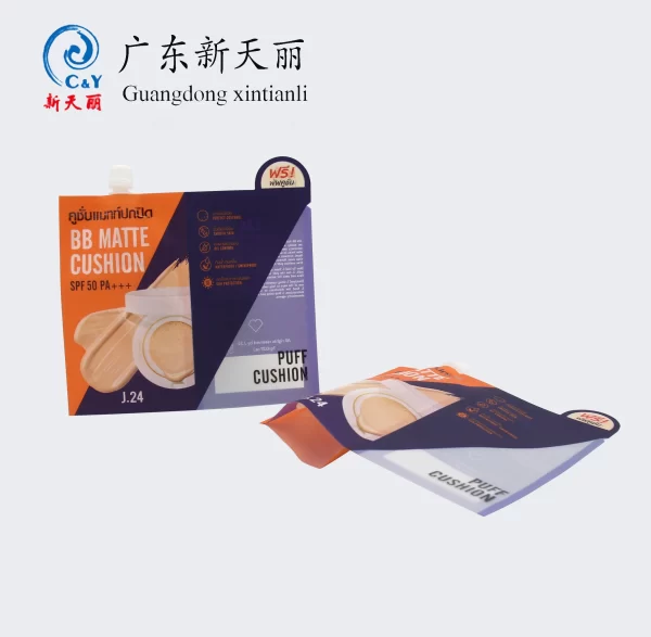 Wholesale Cosmetics Packaging, Custom Foundation Spout Bags-2
