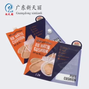 Wholesale Cosmetics Packaging, Custom Foundation Spout Bags-1