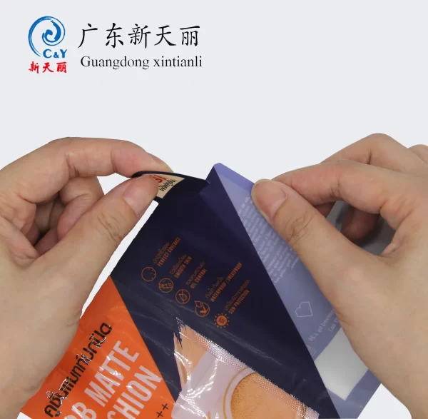 Wholesale Cosmetics Packaging, Custom Foundation Spout Bags-3