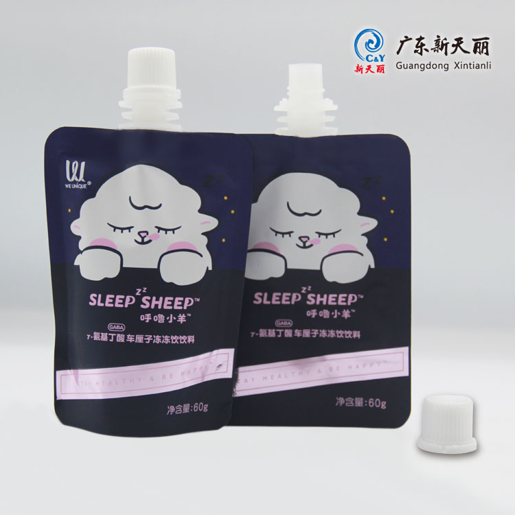 Stand Up Liquid Pouches Wholesale With Spout for Jelly Drink-1
