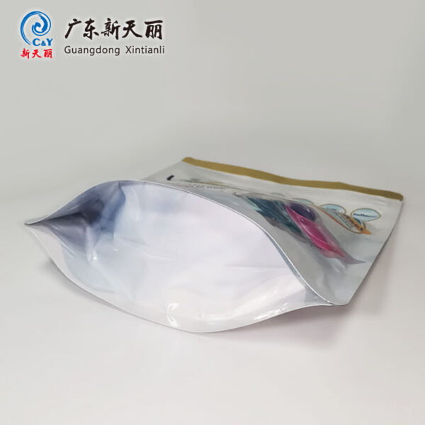 Pochettes en aluminium personnalisées pour lave-linge, pochettes à fermeture éclair à soulever