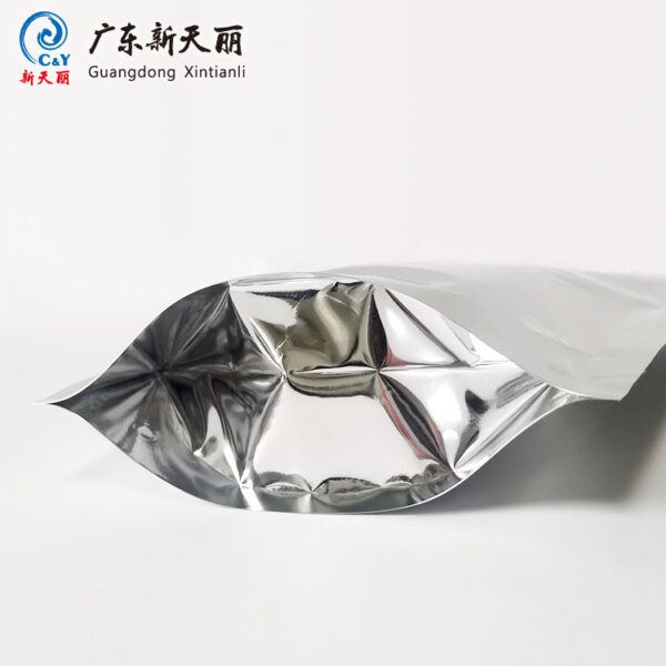 Пищевой класс фольги пакеты навалом, алюминиевый стоять молнии пакет