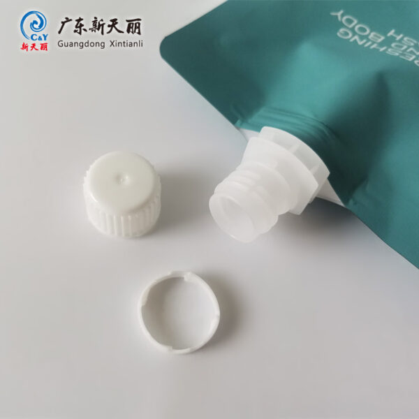 OEM Liquid Stand Up Pouch with Spout for Skin Care Product