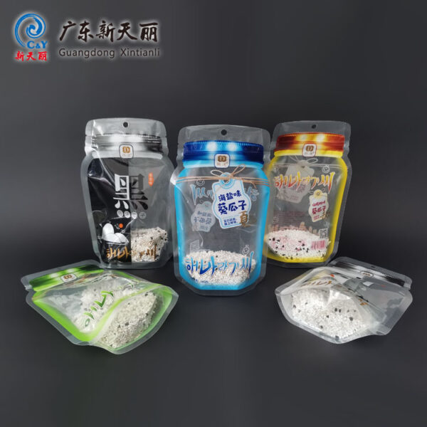 小吃包装袋批发，定制形状袋