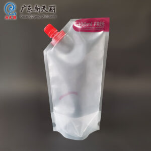 Mono-Material Custom Drink Pouches With Spout & Standing Bottom