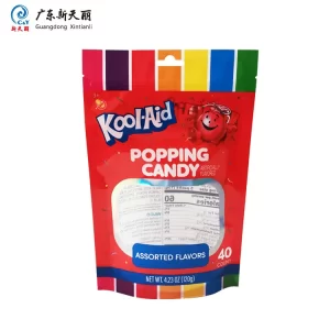 Custom Printed Candy Bags, Bulk Zipper Pouch With Window