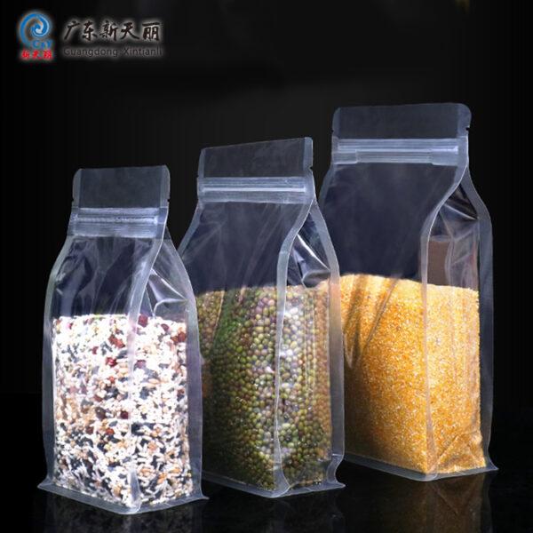 Flat Bottom Food Packaging Bags Wholesale Resealable Pouches