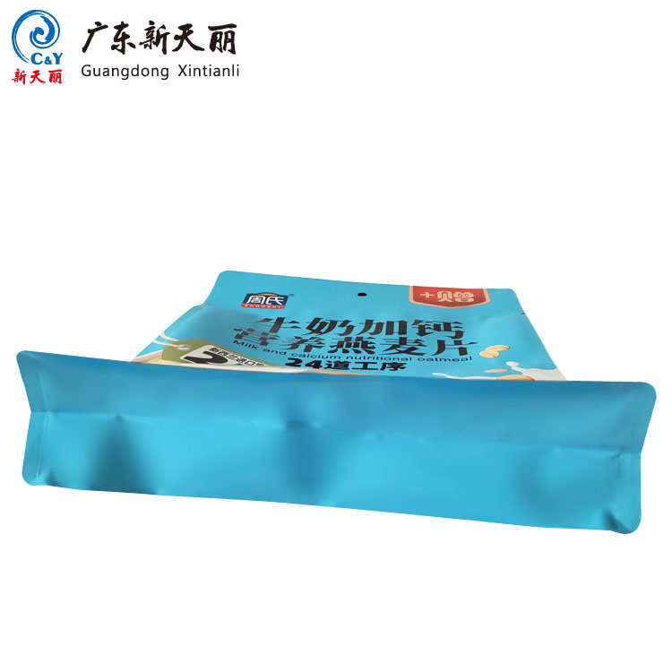 OEM Flat Bottom Standing Pouch, Custom Oats Packaging Pouch