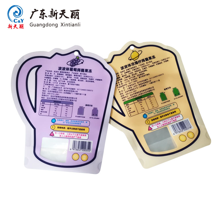 Custom Printed Drink Pouches, OEM Shape Jelly Drink Pouches