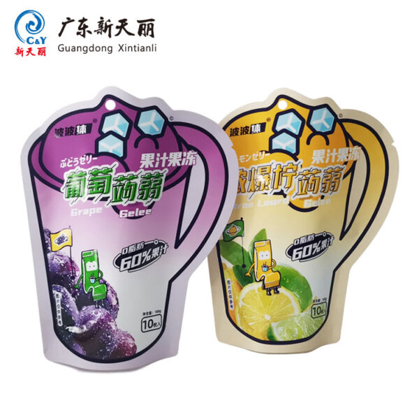 Custom Printed Drink Pouches, OEM Shape Jelly Drink Pouches