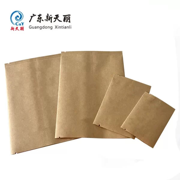 Back Sealed Kraft Pouches Wholesale, Support Custom Printing