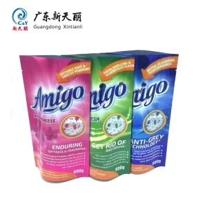 Custom Liquid Packaging Pouch, Stand Up Detergent Packaging