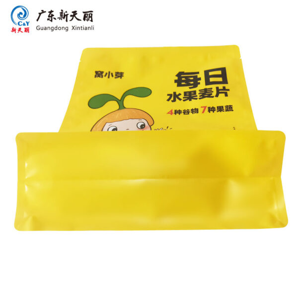 OEM плоское дно коробка пакет, пользовательские печати овсянка упаковка