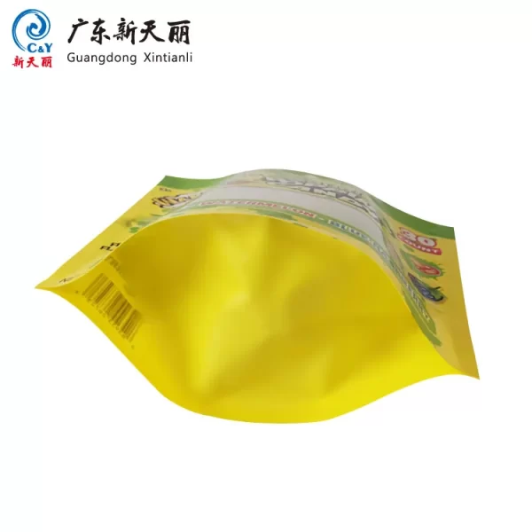 Benutzerdefinierte Doypack mit Fenster Design für Süßigkeiten Verpackung