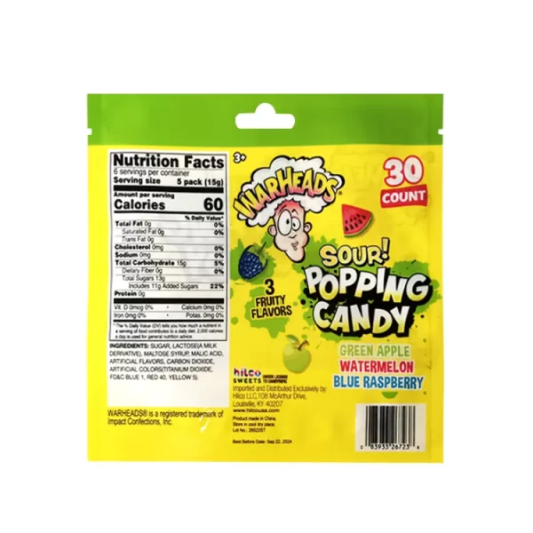 Benutzerdefinierte Doypack mit Fenster Design für Süßigkeiten Verpackung