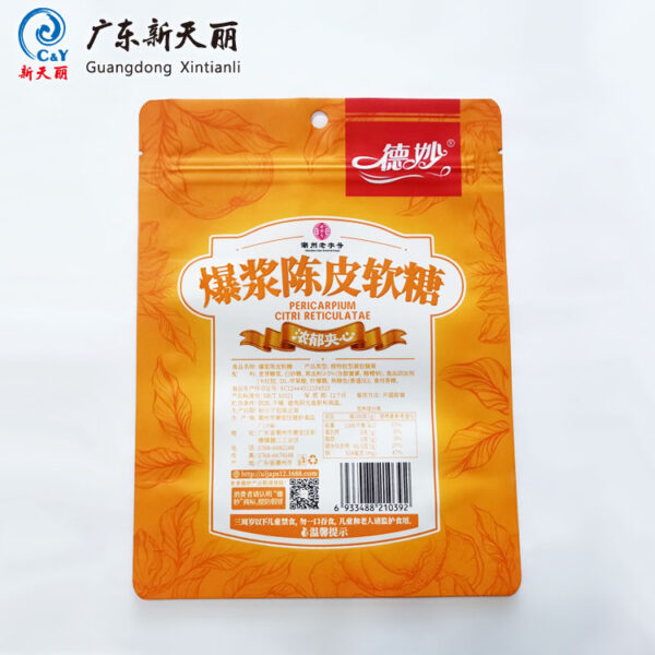 Bolsos de encargo del caramelo con la cremallera, bolsas del soporte del OEM de la fábrica