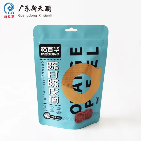 Custom Standing Pouch, Resealable Snack Packaging Pouch