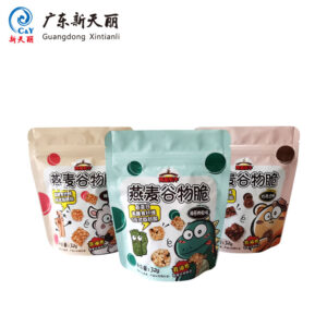 Custom Printed Doypack With Zipper, OEM Cereal Stand Pouches