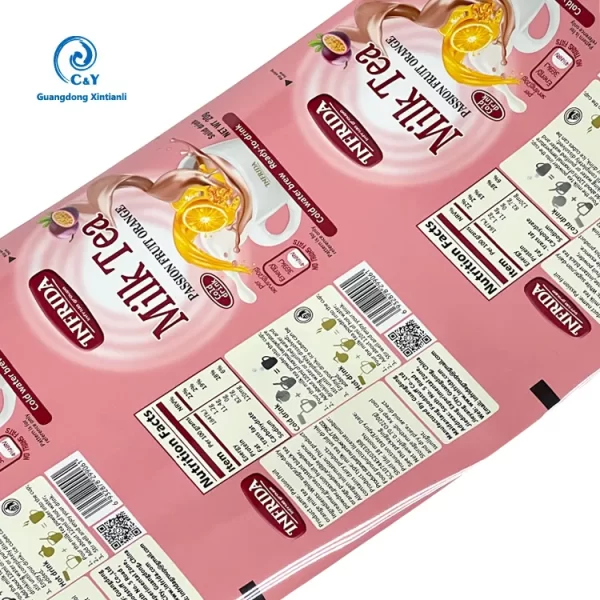 Rouleaux de film d'emballage alimentaire OEM pour l'emballage du lait et du thé en poudre