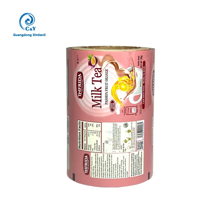 用于奶茶粉包装的 OEM 食品包装薄膜卷筒