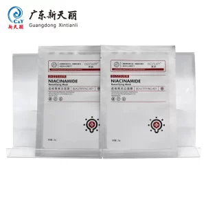 Bolsa con impresión personalizada para mascarilla facial, bolsas planas con 3 soldaduras laterales