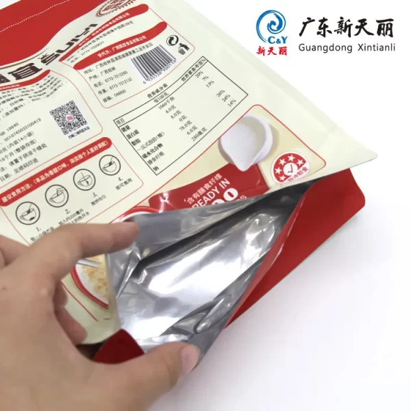 Овсянка плоское дно пакет пользовательских, OEM 8 боковое уплотнение пакет