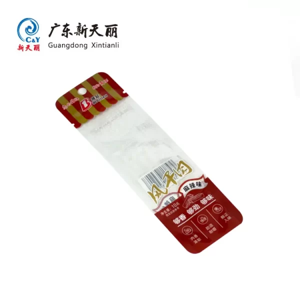 Bolsa transparente OEM con sellado en tres lados, Envasado personalizado de cecina de vacuno