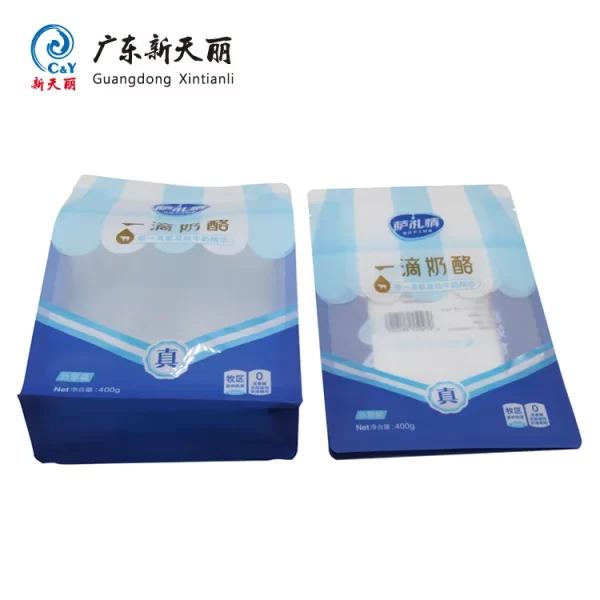 Индивидуальные ласточкины пакеты с прозрачным окном для упаковки снеков