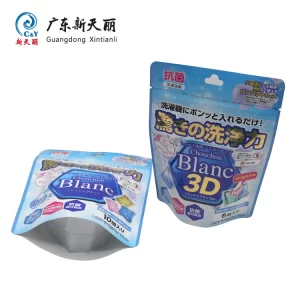 حقيبة الوقوف القابلة لإعادة الغلق بالجملة لأكياس الغسيل القابلة لإعادة الغلق من OEM