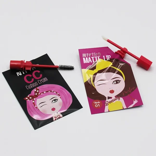 Cosméticos Personalizados Pico Bolsas Con Cepillos Labios al por mayor