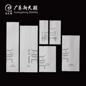 Paquete de amenidad biodegradable, bolsa de papel de caña de azúcar personalizada