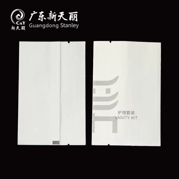 Biodegradable Amenity Package, Custom Sugarcane Paper Pouch