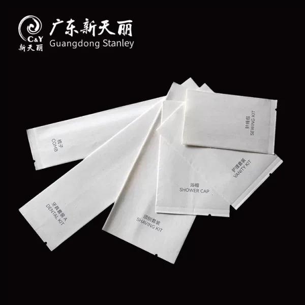 Back Seal Sugarcane Paper Pouches Wholesale, Support OEM