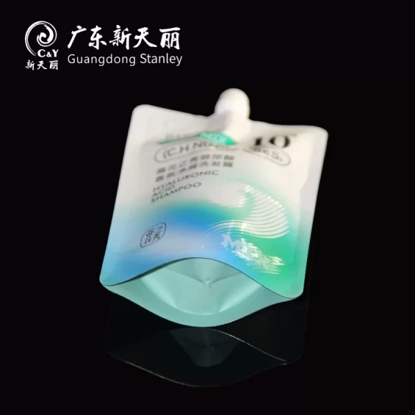 10mg Custom Stand Up Spout Pouch for Shampoo & Conditioner