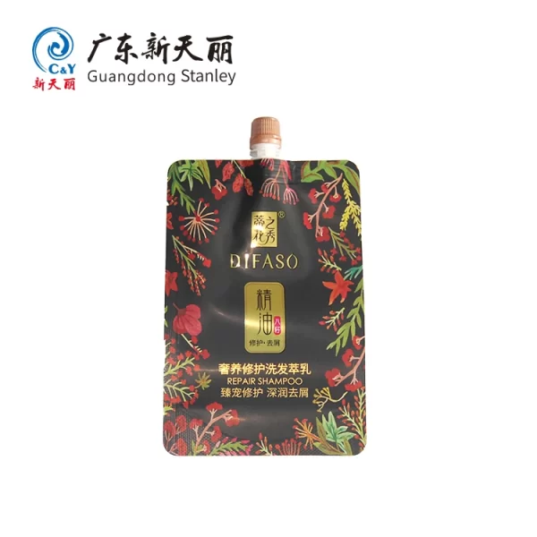 OEM Spout Pouch for Shampoo Packaging with Custom Printing