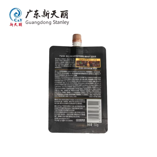 OEM Spout Pouch for Shampoo Packaging with Custom Printing