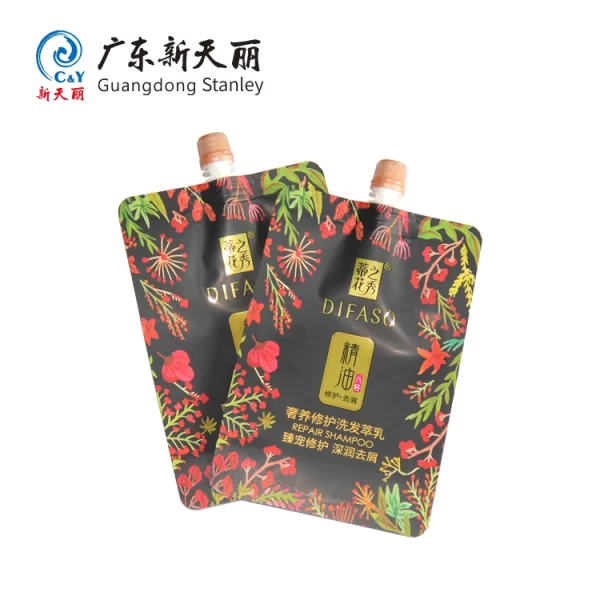 OEM Spout Pouch for Shampoo Packaging with Custom Printing
