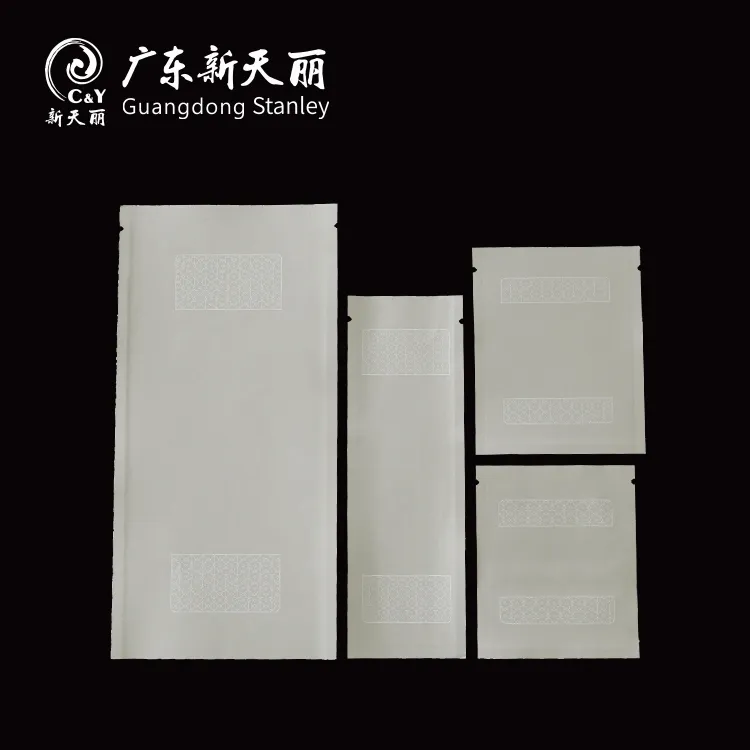 Custom Hotel Amenities Packages, White Kraft Paper Pouches