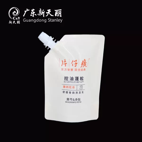 OEM Stand Up Pouches With Spout, 50mg Shampoo Packaging