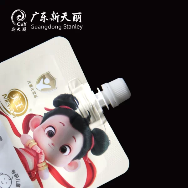 OEM Body Lotion Pouch, Custom kids' Face Cream Spout Pouch