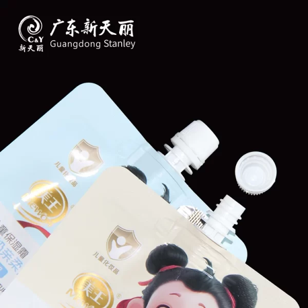 OEM Body Lotion Pouch, Custom kids' Face Cream Spout Pouch