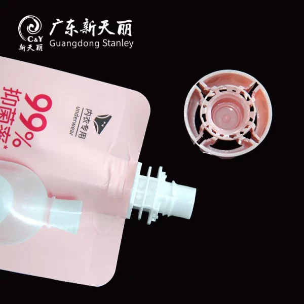 Travel Size OEM Liquid Detergent Pouch, Stand Up Spout Bags