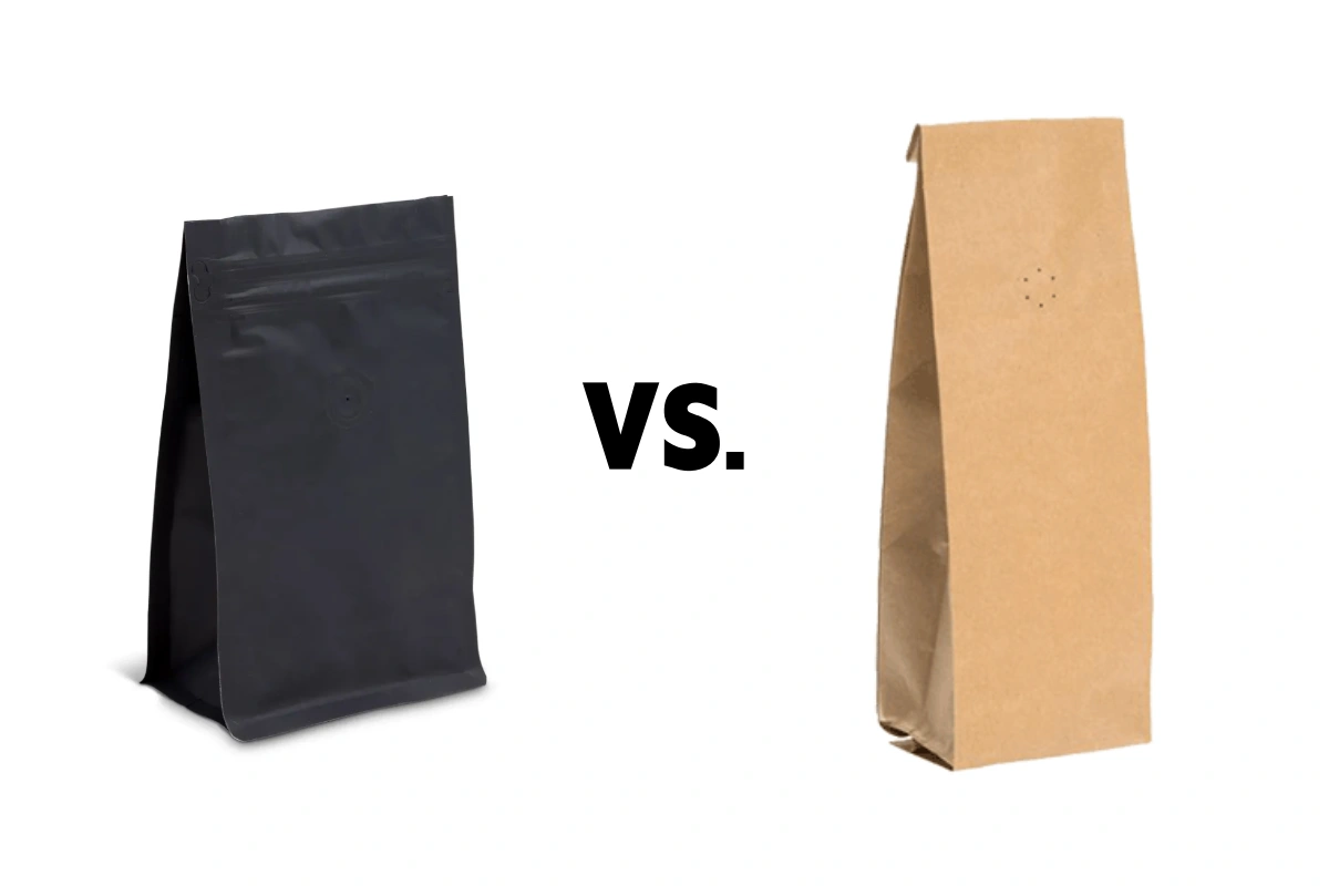 flat bottom vs. gusseted bags for coffee packaging pouches